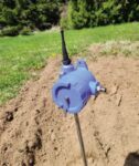 Battery powered Compost pile temperature sensor